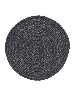 Dækkeserviet Circle - Grey/Blue